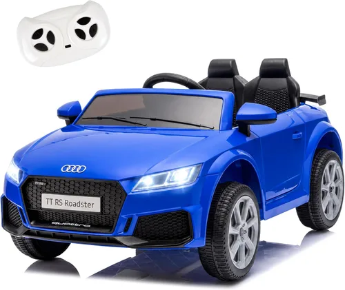 Vista 9 de Hotday Juguetes de paseo para niños pequeños de 12 V, con licencia Audi TT Negro