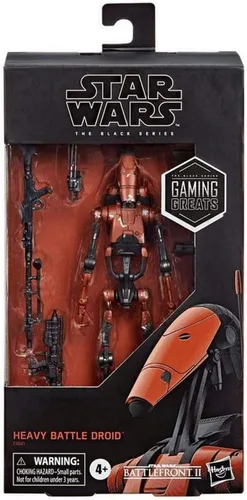 Vista 2 de Star Wars The Black Series Gaming Greats Battlefront II Heavy Battle Droid E9621 6 pulgadas Exclusivo