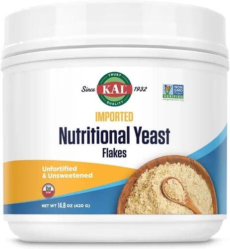 Vista 7 de KAL Copos de levadura nutricional importados, copos finos sin fortificar y sin azúcar, fuente 100% natural de aminoácidos y vitaminas B, gran sabor