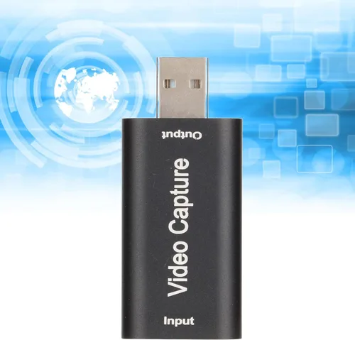 Vista 5 de VBESTLIFE Tarjeta de captura de video 4K, dispositivo de captura de video USB, tarjeta de captura de juegos de tarjeta Cam Link, adaptador
