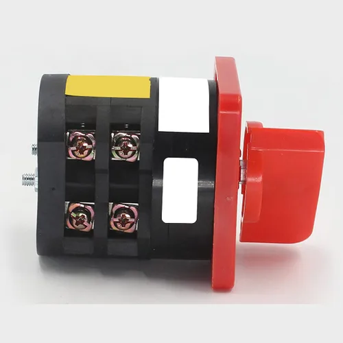Vista 4 de Interruptor selector de cambio universal, interruptor de transferencia de energía, 2 posiciones 8 terminales, HZ5D-20/4 L03 380V 20A Motor