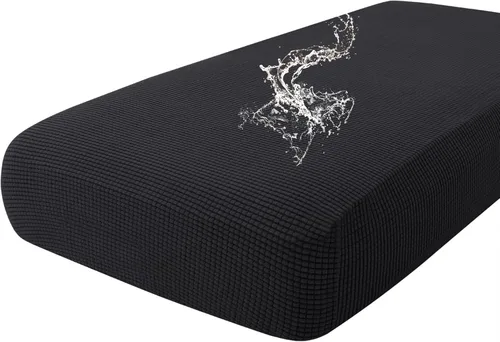 Vista 98 de Fundas impermeables para sofá seccional, fundas de cojín antideslizantes para sofá Ajuste seccional en forma de L, tela jacquard elástica, parte