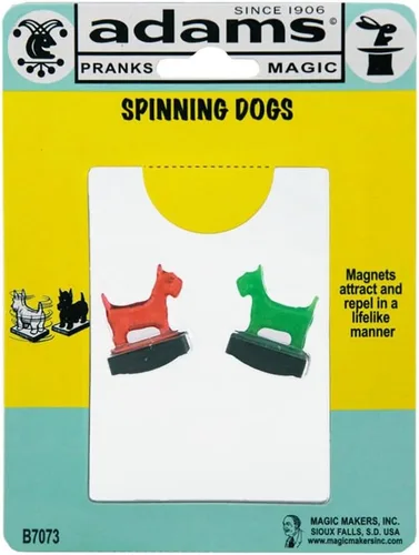 Vista 5 de Magic Makers - Bromas y magia de Adams - Perros giratorios - Juguete mágico clásico novedoso