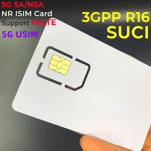 Vista 2 de Escritor de lector de tarjetas SIM en blanco + 3 tarjetas en blanco programables 5G NR ISIM para SA/NSA 3GPP R16 Volte+5G Java 4.2.5 Versión