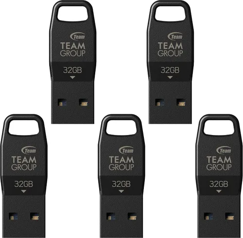 Vista 9 de TEAMGROUP C162 32GB USB 3.2 Gen 1 USB 3.1/3.0 Mini Fits Metal Lectura 100MB/s Flash Thumb Drive Almacenamiento de Datos Externo Memory Stick