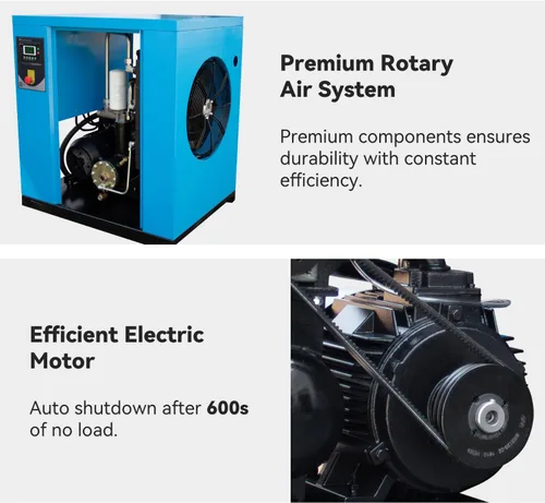 Vista 3 de Compresor de aire rotatorio 230V-3Ph 81CFM 125psi del tornillo