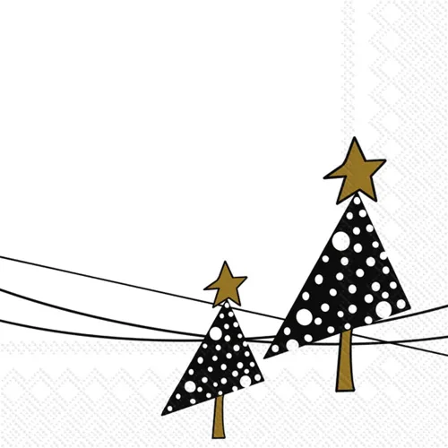 Vista 3 de IHR Ideal Home Range Servilletas de papel navideñas de 3 capas, 20 unidades, 6.5 x 6.5 pulgadas, entrega de Navidad Christmas Delivery