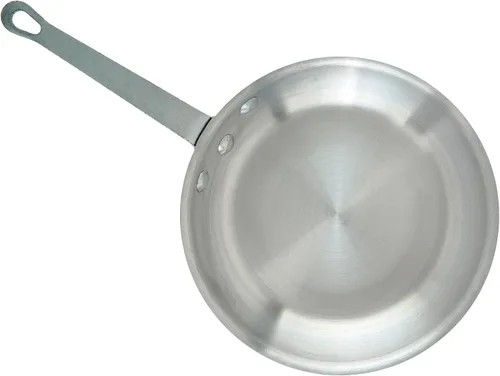 Vista 7 de Winco Sartén/sartén de aluminio de grado comercial, acabado satinado, 8 pulgadas