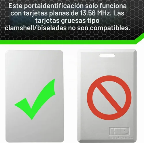 Vista 6 de Combo de soporte de identificación seguro Duolite y cordón con carrete de insignia IDSH (negro/negro con carrete)