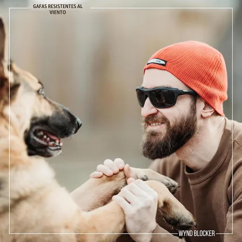Vista 7 de Murph - Gafas de sol para motocicleta, color negro y ámbar Negro Ámbar