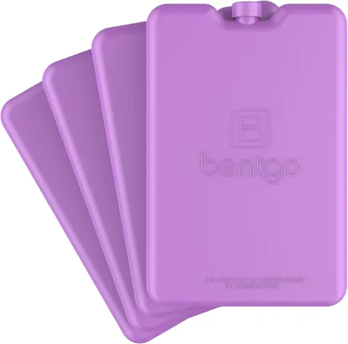 Vista 10 de Bentgo Chillers Ice Packs: diseño delgado y reutilizable de enfriamiento de congelación rápida mantiene la comida fresca en loncheras, bolsas