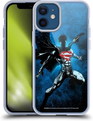 Vista 10 de Head Case Designs Officially Licensed Superman DC Comics Collage 80th Anniversary Gel Case [Military Grade Protection] Compatible with Apple iPhone