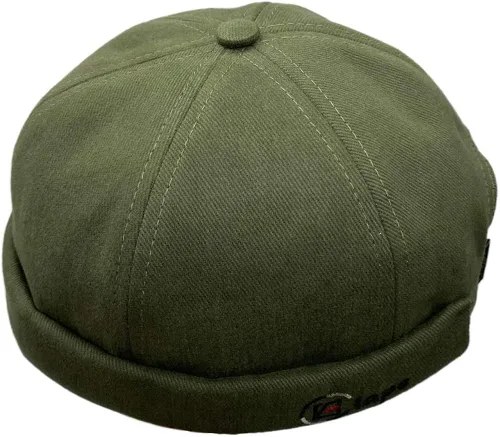 Vista 2 de Croogo Gorra sin alas, diseño único de Docker para reloj, con puño enrollado, gorra ajustable para el propietario, marinero, sin ala