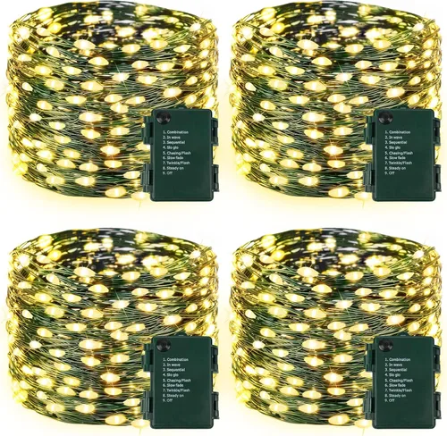 Vista 14 de Paquete de 2 guirnaldas de 30 luces LED de calabaza para decoración