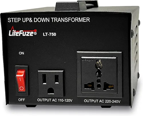 Vista 5 de LiteFuze Transformador convertidor de voltaje de servicio pesado de 10.000 vatios - Reductor 240/220/120/110 - Necesita ser cableado por un