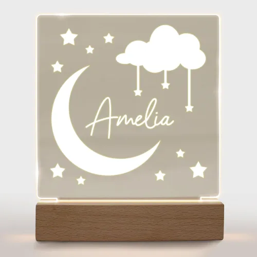 Vista 32 de Luz nocturna personalizada para niños, niñas, niños, regalos personalizados para bebé, lámpara de guardería personalizada, decoración de dormitorio