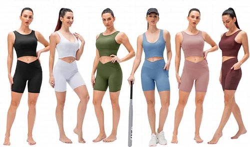 Vista 6 de Camisetas para mujer, sin mangas, acanaladas, cómodas y lisas, reversibles, para entrenamiento, deportes, acondicionamiento físico, yoga