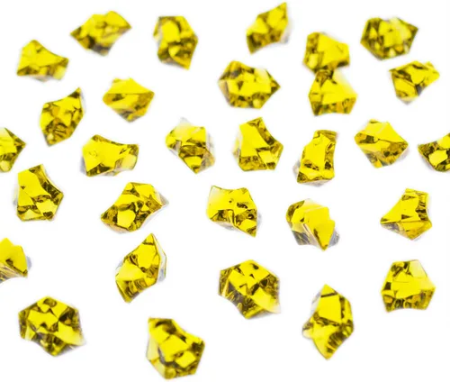 Vista 4 de Super Z Outlet Paquete de 120 gemas del tesoro de cristales acrílicos de roca de hielo para dispersar mesa, rellenos de jarrones para el hogar
