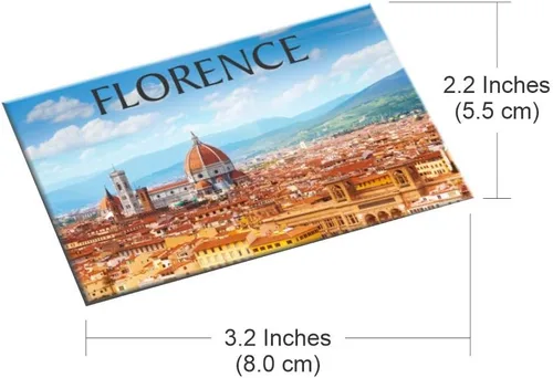 Vista 2 de Imán Italia de Florencia 2x3 pulgadas