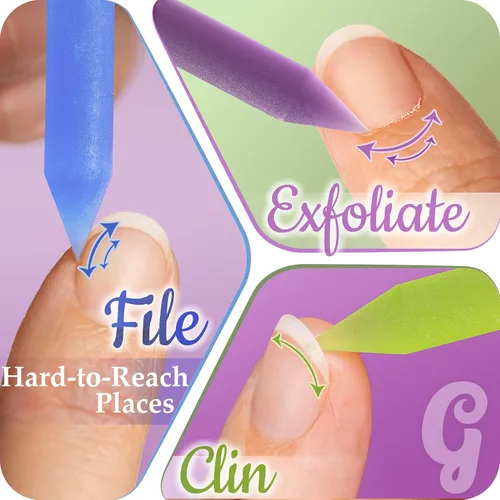 Vista 4 de Gladzy - Empujador de cutículas de vidrio, barra de manicura, calidad checa auténtica, removedor de cutículas de precisión profesional, superficie