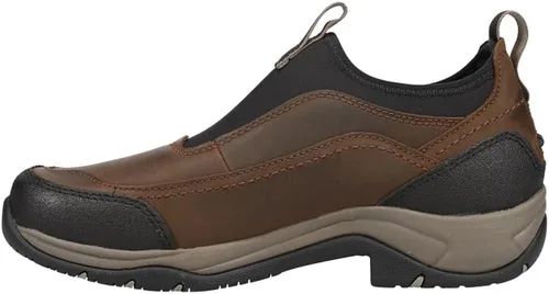 Vista 3 de Ariat Terrain Ease - Botas impermeables sin cordones para mujer, tacón bajo de 1 a 2 pulgadas, color marrón