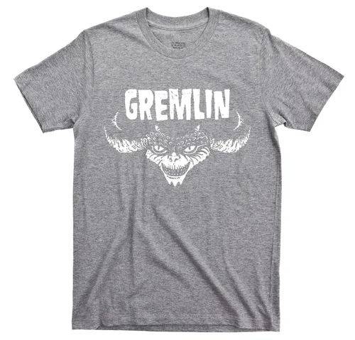 Vista 4 de Gremlin T Shirt Horror Punk Rock N Roll Heavy Metal Concert Movies Tee (XL, Charcoal)