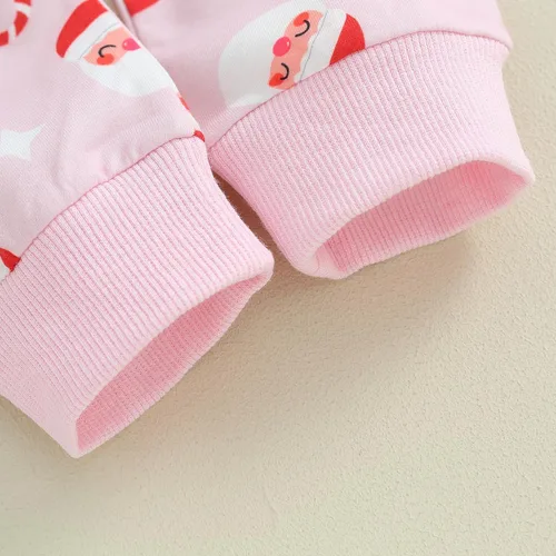 Vista 7 de BemeyourBBs Conjunto de 2 piezas de sudadera de manga larga con estampado lindo para bebé recién nacido de 0-3T