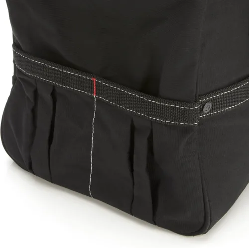 Vista 4 de Dickies Bolsa de trabajo de lona duradera de 16 pulgadas para pintores, carpinteros y constructores, cremallera resistente, asas reforzadas, Negro