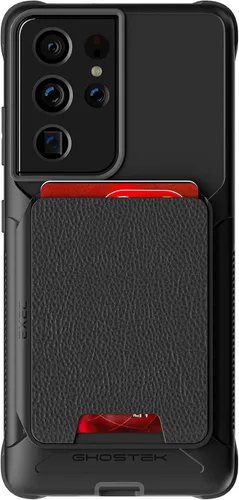 Vista 40 de Ghostek Exec - Funda tipo cartera para Galaxy Z Fold 4 con soporte magnético para tarjetas de crédito, protección de bisagra, carga inalámbrica Negro