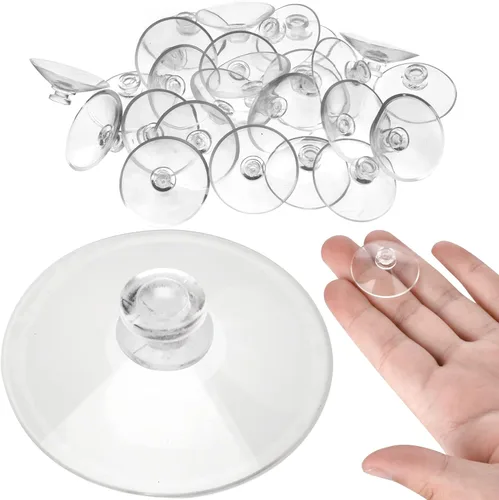 Vista 11 de AccEncyc 30 Ventosas Pequeñas de 20mm/0.8in Mini Ventosas para Decoración de Ventanas, Luces de Hadas, Juguetes y Montaje de Pequeñas Piezas