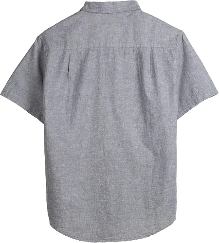 Vista 2 de COEVALS CLUB Mens Linen Beach Summer Casual Button Down Shirt Short Sleeve Shirts