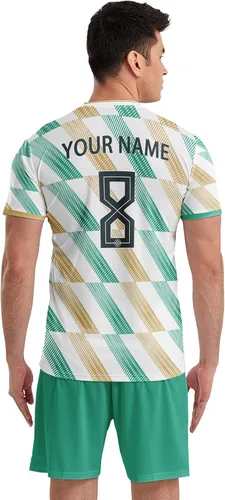 Vista 3 de Los hombres modifican la camiseta de fútbol, personaliza tu propio equipo de fútbol, uniforme de entrenamiento de equipo semi profesional