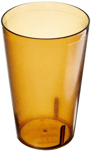 Vista 29 de G.E.T. 6605-1-A - Vasos de plástico resistentes para restaurantes, 5 onzas, ámbar (juego de 12)