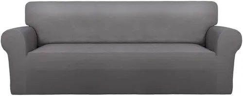 Vista 90 de PureFit Funda súper elástica para sofá reclinable con bolsillo, funda de sofá suave y antideslizante de elastano, lavable, protector de muebles