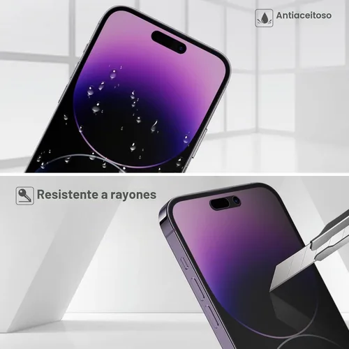 Vista 7 de ProCase Paquete de 2 protectores de pantalla de privacidad para iPhone 14