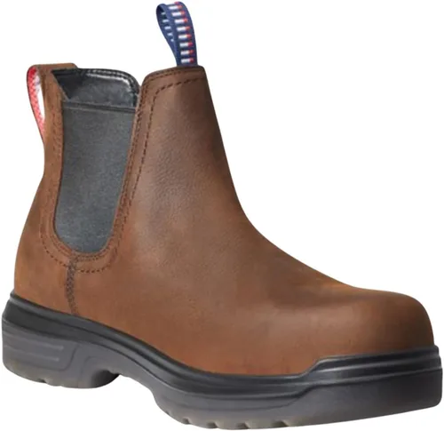 Vista 6 de ARIAT Botas de trabajo impermeables Turbo de 8 pulgadas con punta de carbono para hombre, Carbon
