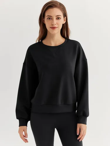 Vista 4 de AUTOMET Sudaderas con capucha para mujer, cuello redondo, suéteres casuales y cómodos, trajes de otoño, ropa de invierno de moda 2023