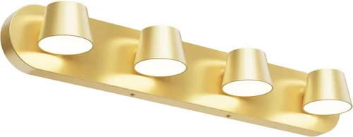 Vista 11 de URSOLA Luz de Tocador de Baño de 2 Luces, Accesorios de Iluminación de Pared LED Negros, Orientables Arriba y Abajo, Regulables, Accesorios