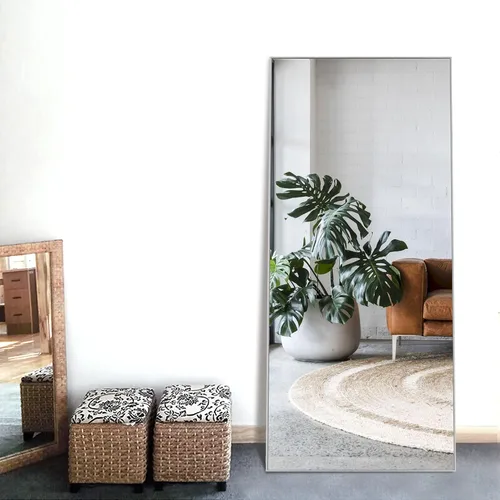 Vista 26 de NicBex Espejo de pared, espejo de aleación de aluminio de 36 x 24 pulgadas, espejo de pared para dormitorio, baño (horizontal/vertical), sala