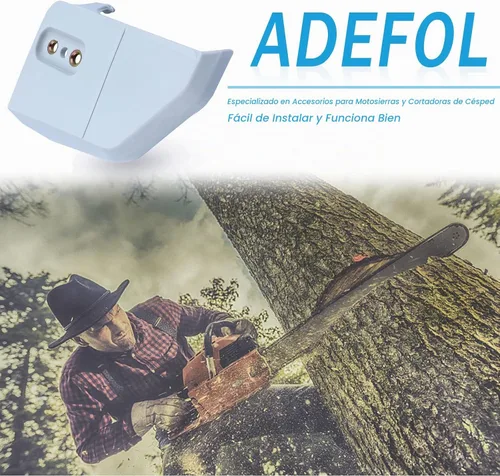 Vista 2 de Adefol - Kit de cubierta de embrague para motosierras Stihl 017 MS170 018 MS180 025 MS250 Chain Sprocket Side Cover Bar Studs Nuts Tensioner Kit