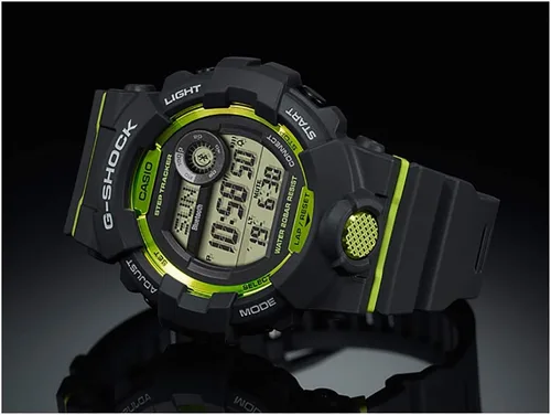 Vista 5 de Casio Reloj digital de cuarzo para hombre con correa de resina