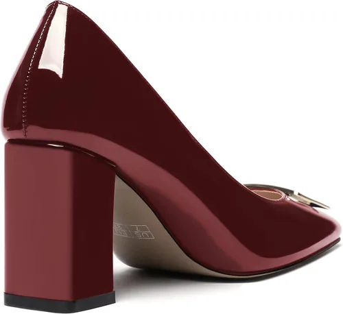 Vista 5 de WAYDERNS Zapatos de tacón alto con puntera cuadrada para mujer, de 3 pulgadas