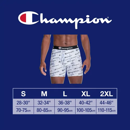 Vista 6 de Champion Men's Underwear Boxer Briefs, Total Support Pouch, Assorted 3-Pack