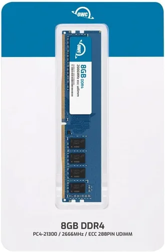Vista 2 de OWC 8GB DDR4 2666MHz PC4-21300 CL19 1RX8 ECC Unbuffered UDIMM 1.2V 288-pin Workstation Server Memoria RAM