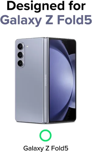Vista 4 de Ringke Funda delgada compatible con Samsung Galaxy Z Fold 5 [transparente mate] + cubierta de cristal compatible con Samsung Galaxy Z Fold 5