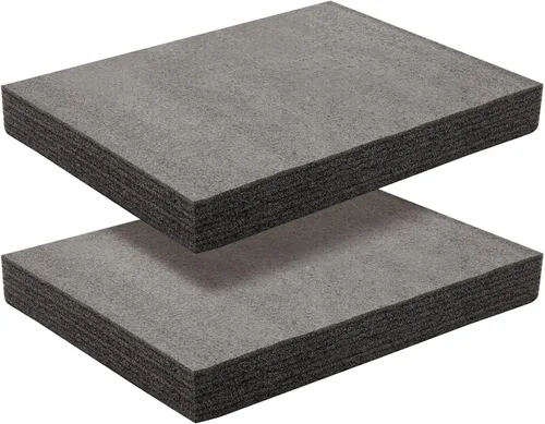 Vista 9 de Okuna Outpost Hojas de Espuma - 16 x 12 x 0.5 pulgadas, Negro, Paquete de 2 - Almohadillas y Cojines de Espuma de Polietileno de Alta Densidad