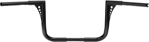 Vista 3 de TCMT Barra Ape Hanger Negra de 12" Rise, Manillar Grueso de 1-1/4", Compatible con Harley Dressers Baggers Touring CVO Street Glide Tri Glide