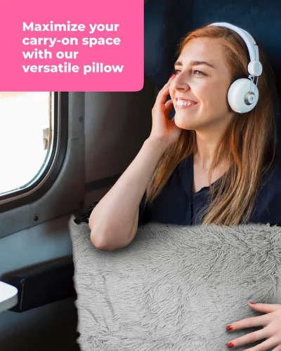 Vista 8 de Skywin - Almohada de viaje rellenable, almohada de viaje plegable