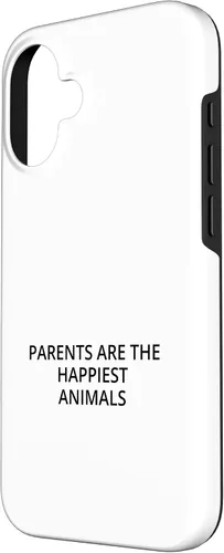 Vista 2 de iPhone 16 Parents are the happiest animals Case