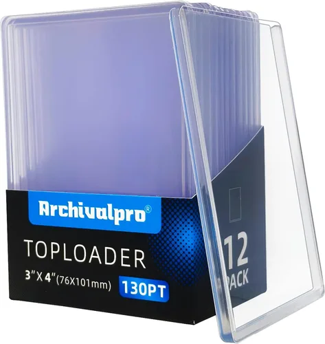 Vista 13 de 35PT Toploader - Fundas para tarjetas, 25 unidades, 3 x 4 pulgadas, Ultro transparente, para tarjetas intercambiables (25 unidades, 35 unidades)